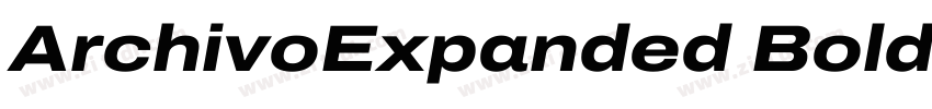 ArchivoExpanded Bold字体转换